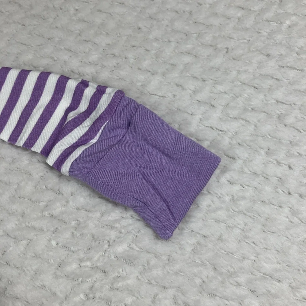 NWOT Suzel Bamboo Baby‎ Romper Purple Stripe 3-6M $23